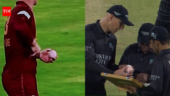 PSL 2026 opener sees ball turn 'pink', fans flood social media with memes - Watch | Cricket News