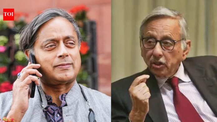 'Parting of ways': Mani Shankar Aiyar, Shashi Tharoor clash in fiery open letter war | India News