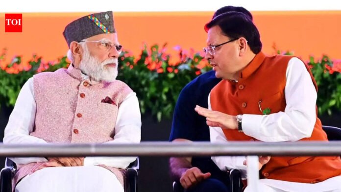Pm Modi Uttarakhand Government: PM Modi congratulates Uttarakhand government on completing 4 years, CM Pushkar Singh Dhami responds | India News