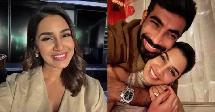 Sanjana Ganesan shares a loving post for Jasprit Bumrah on their 5th marriage anniversary