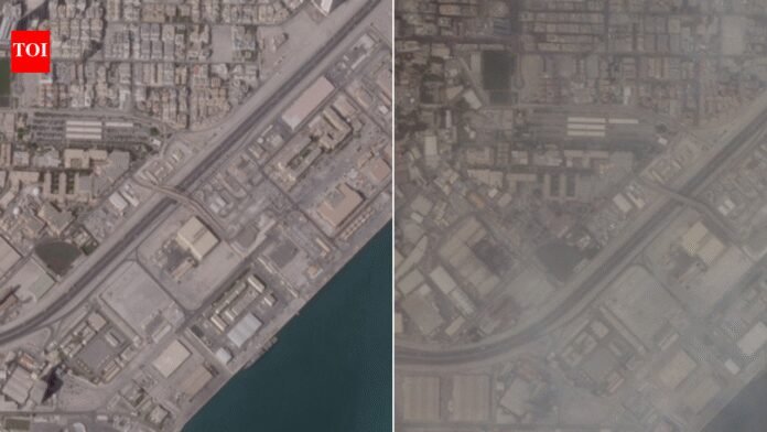 Satellite images show damage at US Fifth Fleet naval base in Bahrain's Manama; see before-after pics