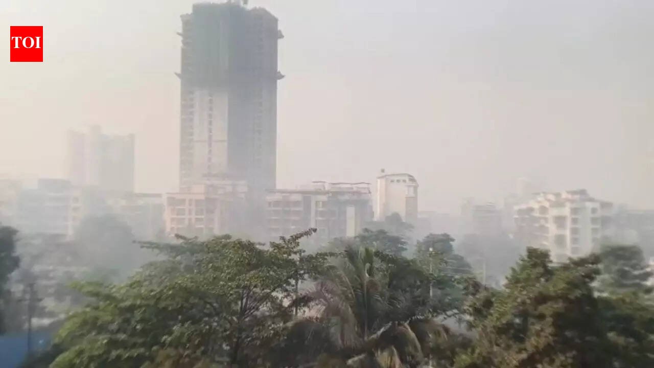 Smoke from Bapgaon fire pushes AQI to 347 hazardous level in Kalyan West | Thane News