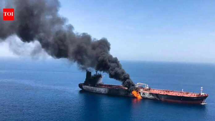 Strait Of Hormuz Attack: Middle East crisis: Oil tanker hit near Oman in Strait of Hormuz amid Iranian retaliation; 15 Indian nationals evacuated