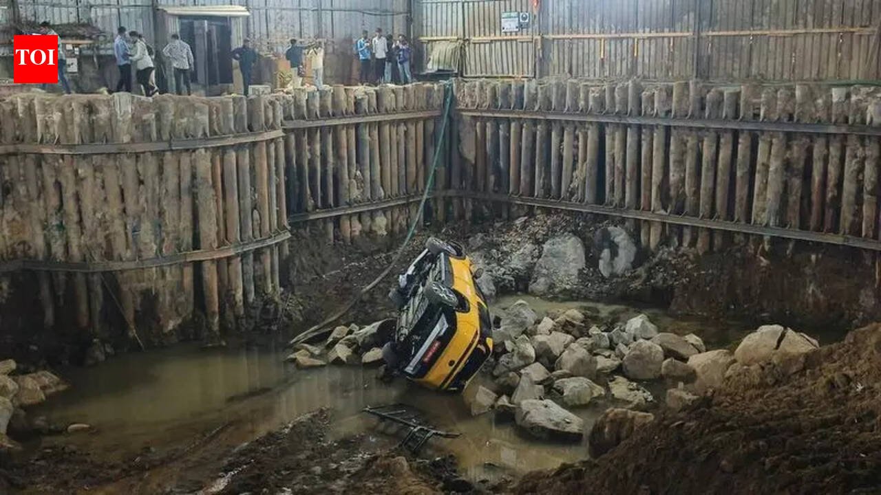 Thane Pachpakhadi Crash: Test drive SUV crashes into auto, 2 bikes & plunges into construction pit, 3 hurt | Mumbai News