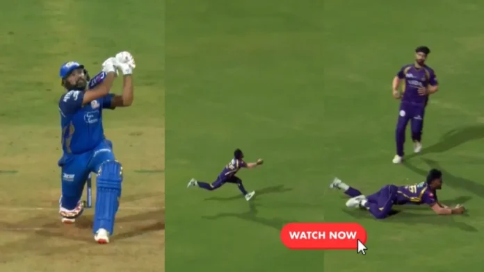WATCH: Anukul Roy’s stunning catch ends Rohit Sharma’s blitz in MI vs KKR IPL 2026 clash