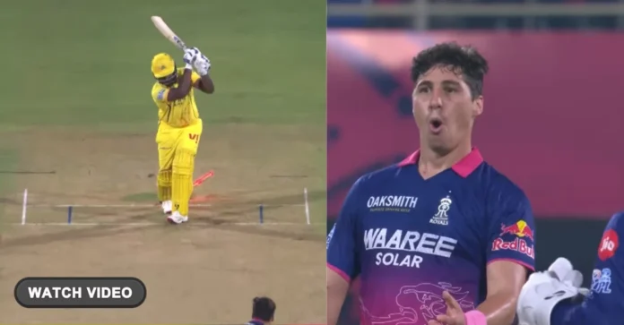 WATCH: Nandre Burger produces jaffa to clean up Sanju Samson during RR vs SRH clash in IPL 2026