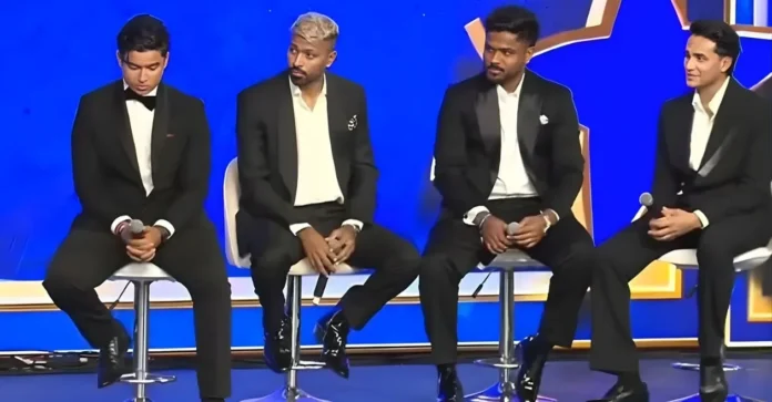WATCH: Sanju Samson, Vaibhav Suryavanshi, Abhishek Sharma & Hardik Pandya take on a fun rapid-fire round at Naman Awards