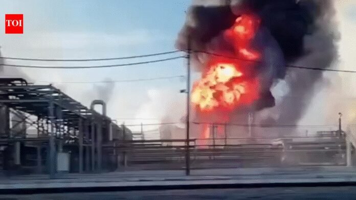 Watch: Fire erupts after explosion at Texas refinery; residents told to stay indoors