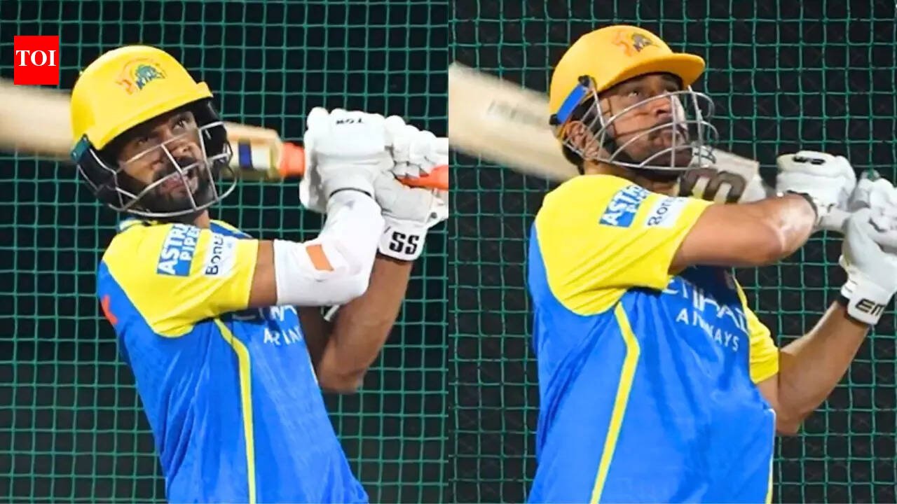 Watch: MS Dhoni, Ruturaj Gaikwad blast bowlers; video goes viral ahead of IPL 2026 | Cricket News