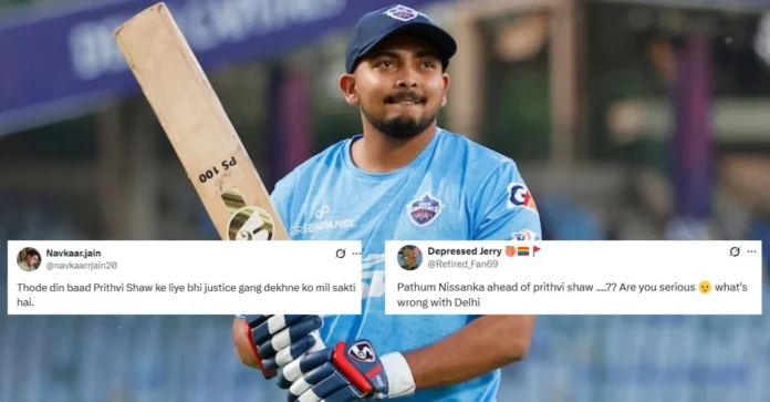 Delhi Capitals face fans backlash after Prithvi Shaw snub in IPL 2026 clash against Lucknow Super Giants