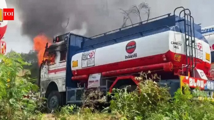Jammu Oil Tankers Fire: Several oil tankers catch fire in Jammu, 2 gutted | India News