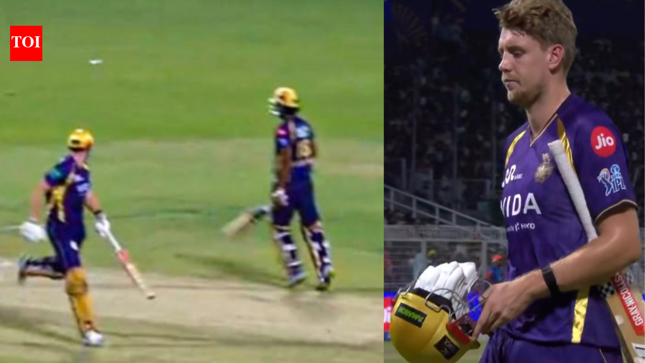 KKR vs SRH: Run-out chaos! Cameron Green falls prey to bizarre mix-up - Watch | Cricket News