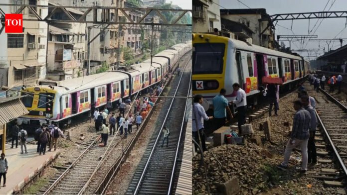 Mumbai’s empty local train derails at Dombivli, peak-hour services hit | Thane News