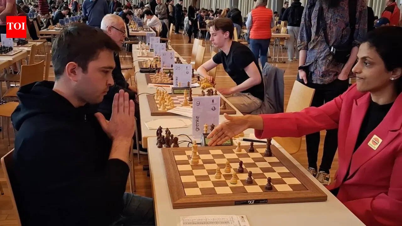No handshake! Uzbek chess GM stuns India’s Harika Dronavali with ‘Namaste’ – Watch | Chess News