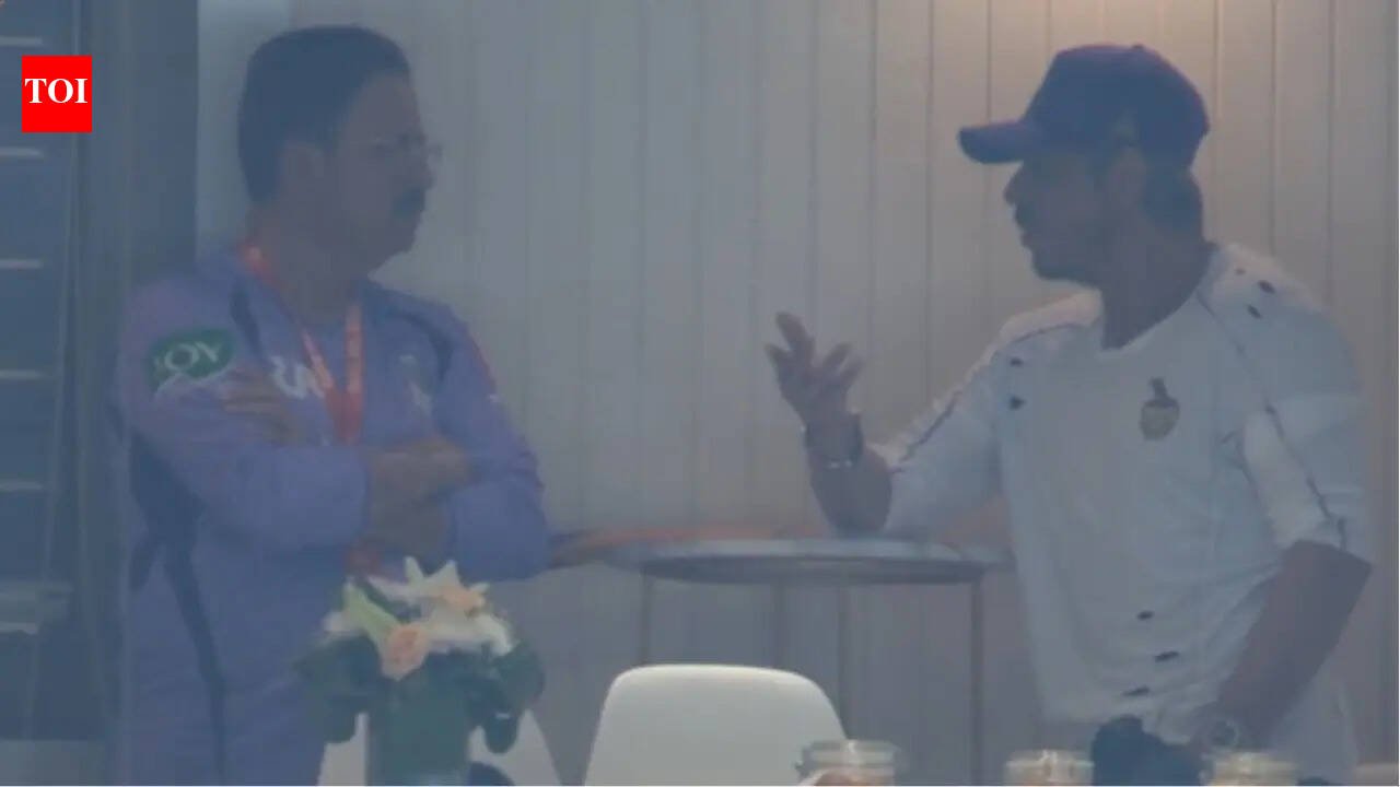 Trouble brewing? Shah Rukh Khan holds ‘intense chat’ with KKR CEO as team struggles vs PBKS – Watch | Cricket News