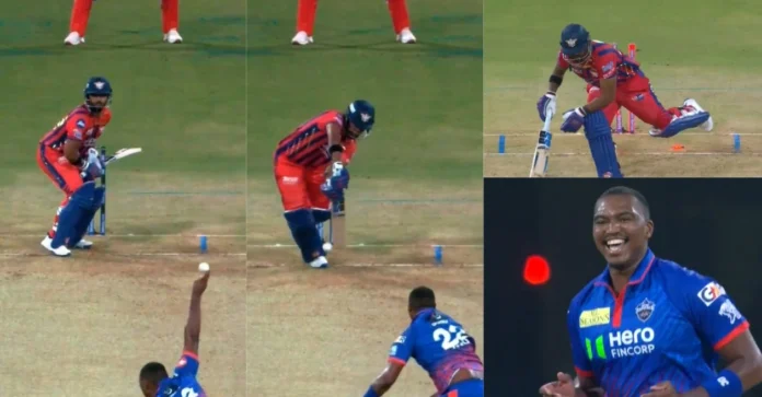 WATCH: Lungi Ngidi outfoxes Nicholas Pooran with a perfect slower delivery during LSG vs DC game at IPL 2026