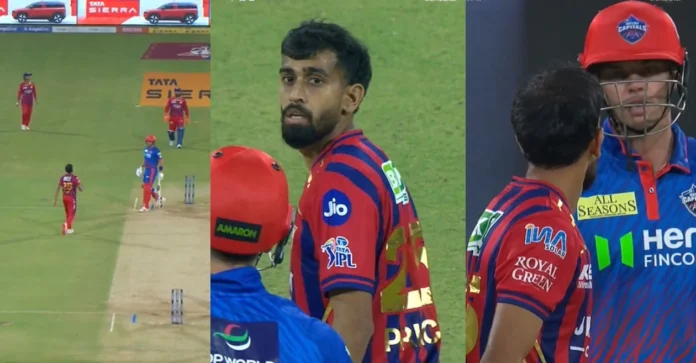 WATCH: Prince Yadav engages in a heated exchange with Tristan Stubbs during LSG vs DC game at IPL 2026