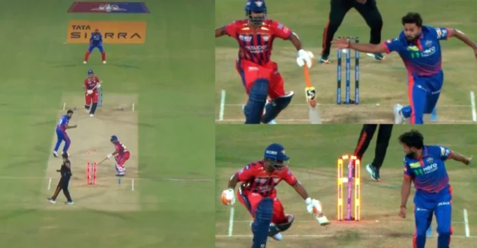 WATCH: Rishabh Pant’s opening gamble ends in freak run-out during LSG vs DC clash