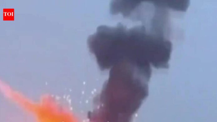 Watch: Explosion at Bahrain's key oil refinery site after Iran missile strike