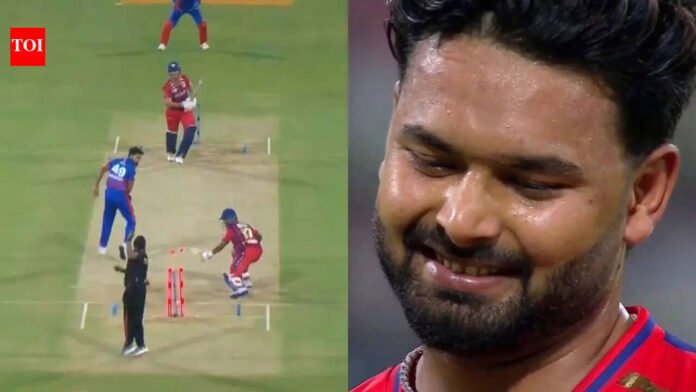 Watch: Rishabh Pant giggles after freak dismissal ends opening gamble in LSG vs DC | Cricket News