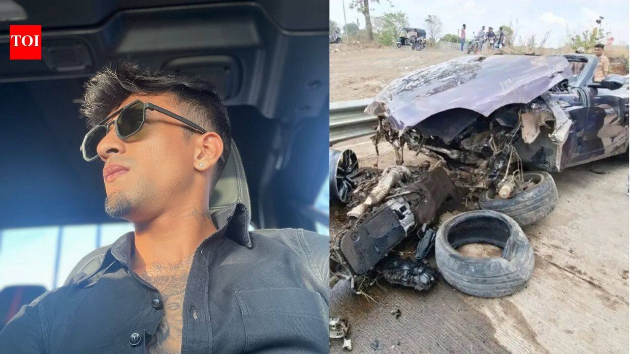 Engine 30m away, BMW torn apart: Driver booked after 251kmph death run kills 2 on Delhi-Mumbai expressway | Thane News