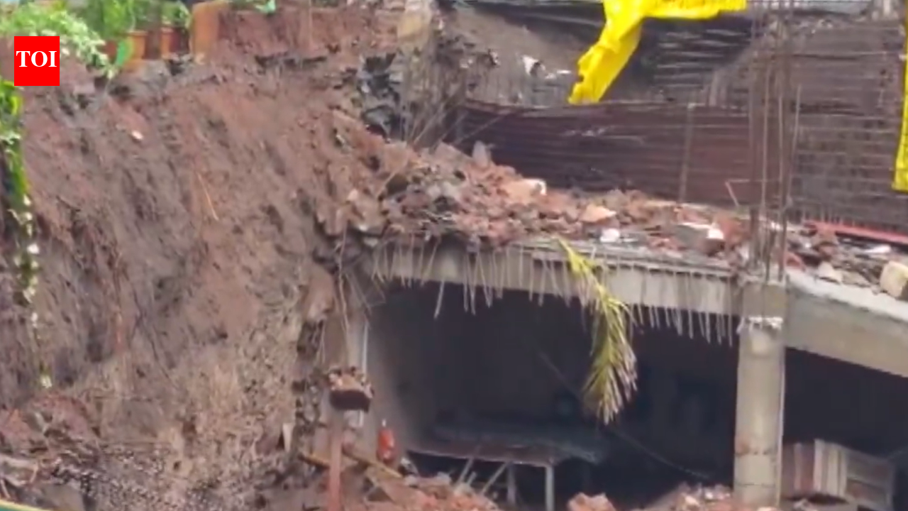 Monsoon mayhem in Thane: 2 injured as building gallery collapses, houses damage | Thane News